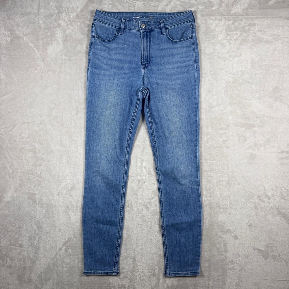 Old Navy High Rise WOW Super Skinny Jeans Womens 6 Light Wash Stretch Denim